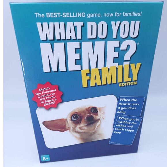 What Do You Meme ? Family Edition Board Game NEW Open Box Complete - Picture 1 of 3